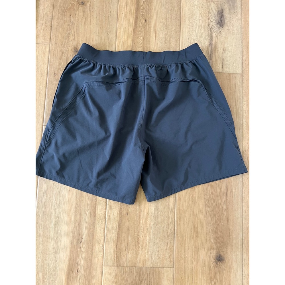 Under Armour HeatGear Mens XL Fitted Athletic Training Shorts Gray Blue 7 Inseam - Picture 2 of 6